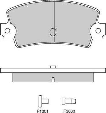 E.T.F. 12-0114 - Bremžu uzliku kompl., Disku bremzes www.autospares.lv