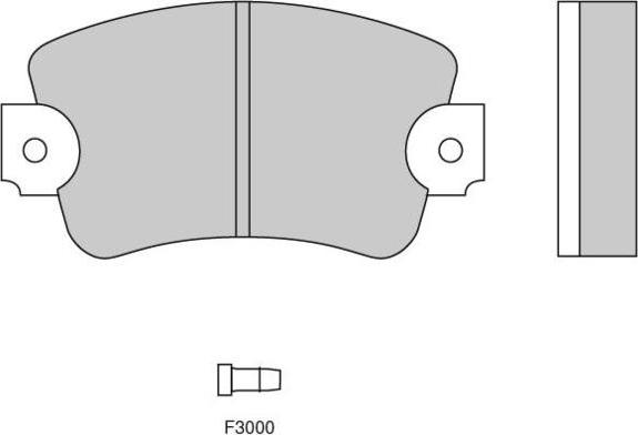 E.T.F. 12-0132 - Тормозные колодки, дисковые, комплект www.autospares.lv