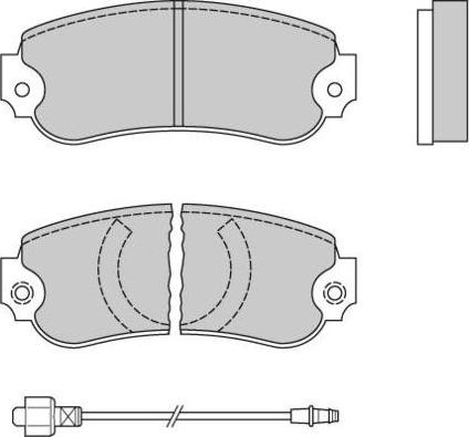 Remsa 2702 - Bremžu uzliku kompl., Disku bremzes www.autospares.lv