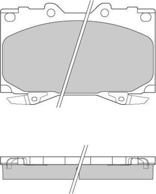 E.T.F. 12-0898 - Bremžu uzliku kompl., Disku bremzes autospares.lv