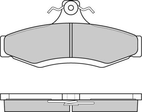 E.T.F. 12-0851 - Тормозные колодки, дисковые, комплект www.autospares.lv