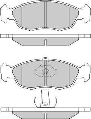 E.T.F. 12-0853 - Тормозные колодки, дисковые, комплект www.autospares.lv