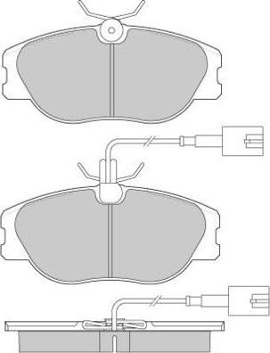 ATE 602987 - Brake Pad Set, disc brake www.autospares.lv