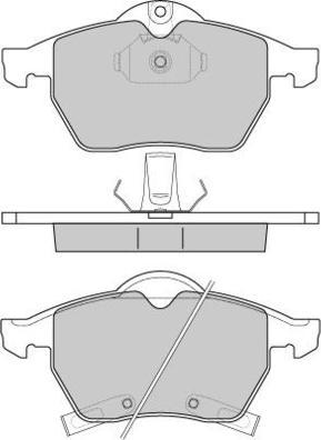 E.T.F. 12-0813 - Brake Pad Set, disc brake www.autospares.lv