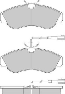 E.T.F. 12-0889 - Brake Pad Set, disc brake www.autospares.lv