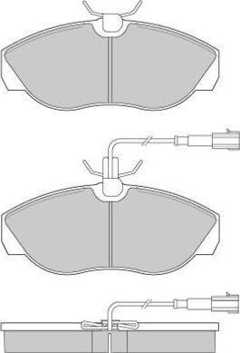 E.T.F. 12-0888 - Brake Pad Set, disc brake www.autospares.lv