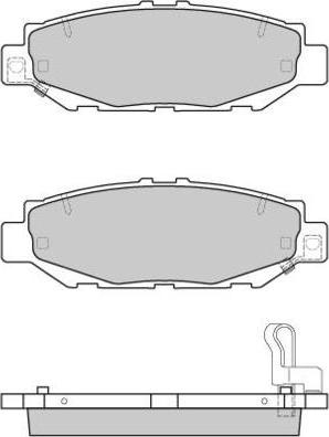 E.T.F. 12-0831 - Brake Pad Set, disc brake www.autospares.lv