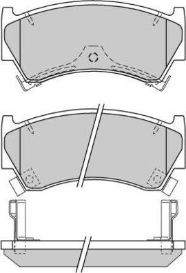 E.T.F. 12-0826 - Brake Pad Set, disc brake www.autospares.lv