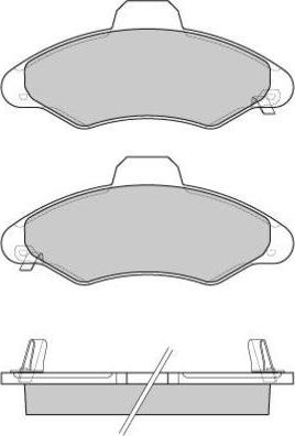 E.T.F. 12-0827 - Тормозные колодки, дисковые, комплект www.autospares.lv