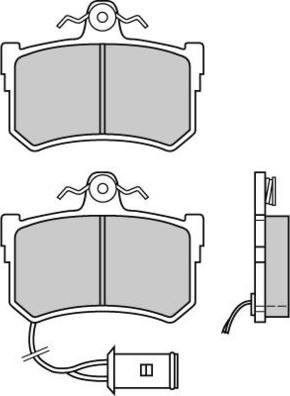 E.T.F. 12-0395 - Brake Pad Set, disc brake www.autospares.lv