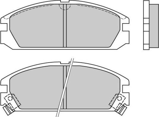 E.T.F. 12-0349 - Тормозные колодки, дисковые, комплект www.autospares.lv