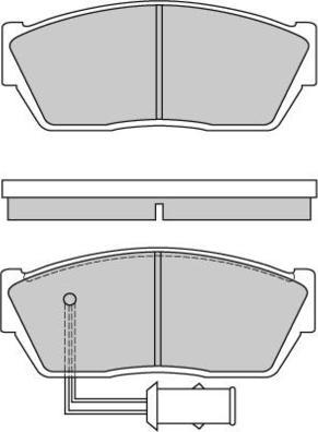 E.T.F. 12-0355 - Brake Pad Set, disc brake www.autospares.lv