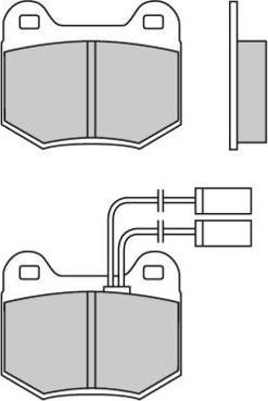 E.T.F. 12-0364 - Brake Pad Set, disc brake www.autospares.lv