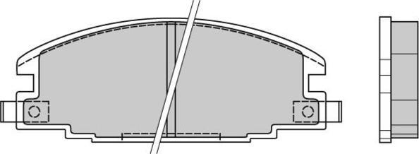 E.T.F. 12-0367 - Тормозные колодки, дисковые, комплект www.autospares.lv