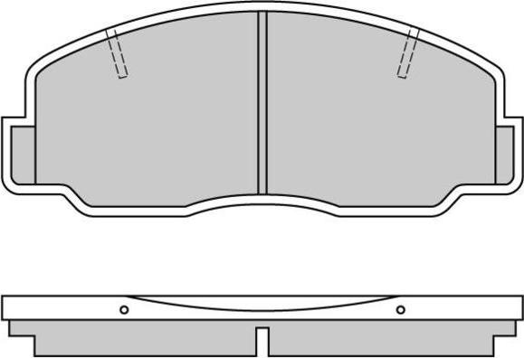 E.T.F. 12-0305 - Тормозные колодки, дисковые, комплект www.autospares.lv