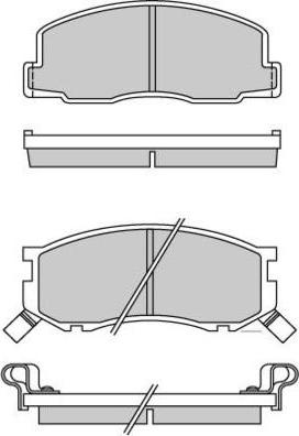 E.T.F. 12-0307 - Brake Pad Set, disc brake www.autospares.lv