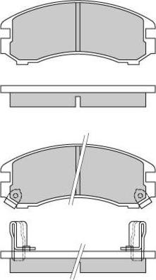 E.T.F. 12-0332 - Bremžu uzliku kompl., Disku bremzes autospares.lv