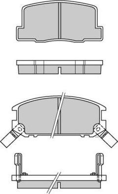 E.T.F. 12-0325 - Тормозные колодки, дисковые, комплект www.autospares.lv