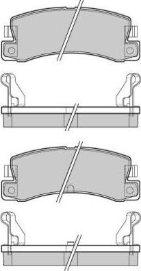 E.T.F. 12-0323 - Brake Pad Set, disc brake www.autospares.lv