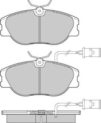 E.T.F. 12-0374 - Тормозные колодки, дисковые, комплект www.autospares.lv