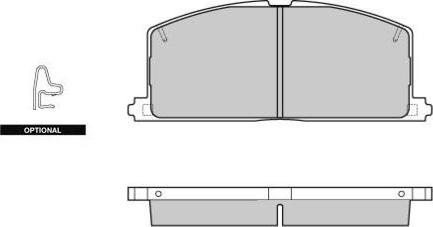 E.T.F. 12-0255 - Brake Pad Set, disc brake www.autospares.lv