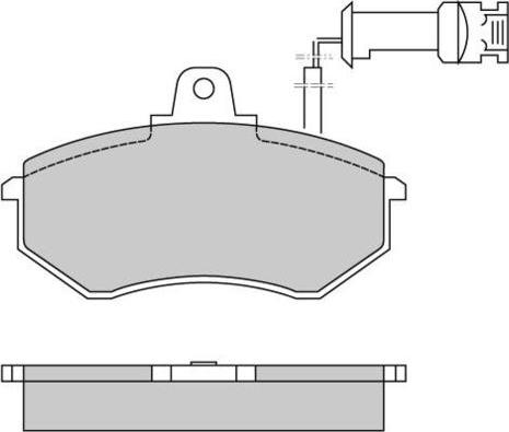 E.T.F. 12-0257 - Brake Pad Set, disc brake www.autospares.lv