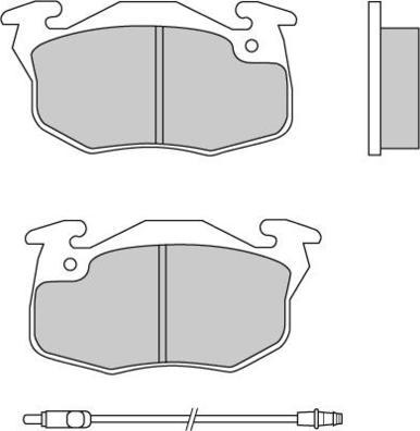 E.T.F. 12-0269 - Brake Pad Set, disc brake www.autospares.lv