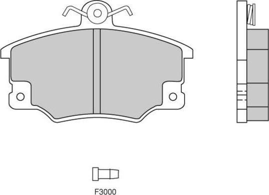 E.T.F. 12-0268 - Тормозные колодки, дисковые, комплект www.autospares.lv