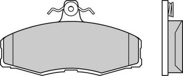 E.T.F. 12-0208 - Brake Pad Set, disc brake www.autospares.lv