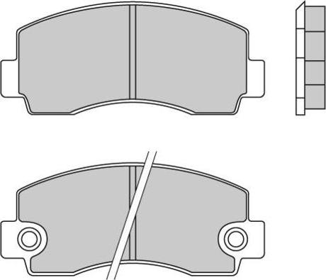 E.T.F. 12-0215 - Тормозные колодки, дисковые, комплект www.autospares.lv