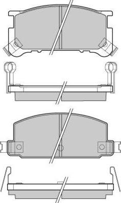 E.T.F. 12-0285 - Brake Pad Set, disc brake www.autospares.lv