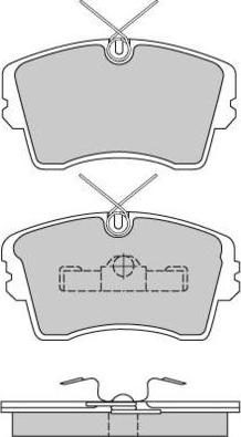 E.T.F. 12-0283 - Тормозные колодки, дисковые, комплект www.autospares.lv