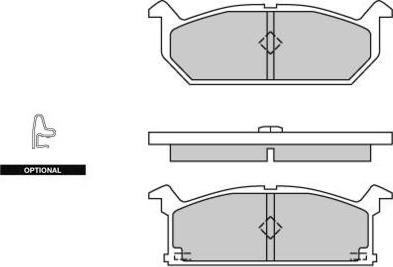 E.T.F. 12-0279 - Тормозные колодки, дисковые, комплект www.autospares.lv