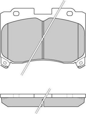 E.T.F. 12-0740 - Brake Pad Set, disc brake www.autospares.lv