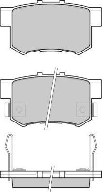 E.T.F. 12-0750 - Тормозные колодки, дисковые, комплект www.autospares.lv