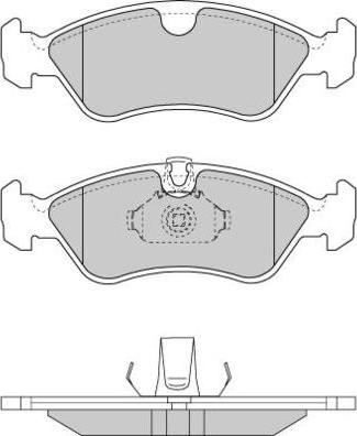 E.T.F. 12-0704 - Тормозные колодки, дисковые, комплект www.autospares.lv