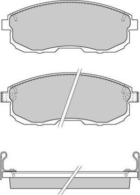 E.T.F. 12-0734 - Тормозные колодки, дисковые, комплект www.autospares.lv