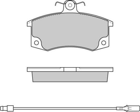 Adriauto GLBP0370 - Bremžu uzliku kompl., Disku bremzes www.autospares.lv