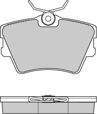 E.T.F. 12-0724 - Brake Pad Set, disc brake www.autospares.lv