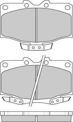 E.T.F. 12-0725 - Bremžu uzliku kompl., Disku bremzes www.autospares.lv