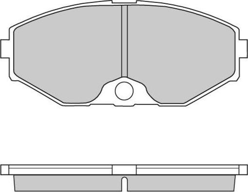 E.T.F. 12-0722 - Тормозные колодки, дисковые, комплект www.autospares.lv