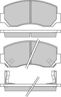 E.T.F. 12-0727 - Тормозные колодки, дисковые, комплект www.autospares.lv