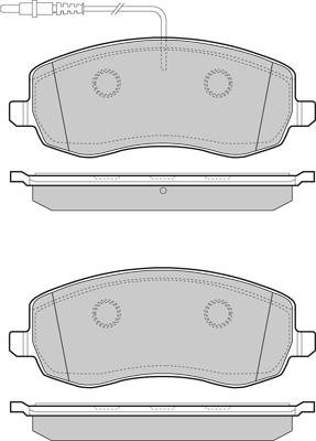 HELLA T1761 - Bremžu uzliku kompl., Disku bremzes www.autospares.lv