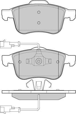 E.T.F. 12-1443 - Bremžu uzliku kompl., Disku bremzes www.autospares.lv