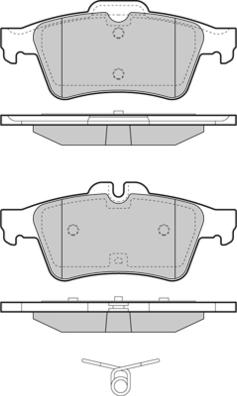 E.T.F. 12-1465 - Тормозные колодки, дисковые, комплект www.autospares.lv