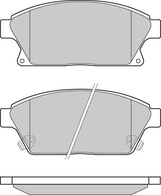 E.T.F. 12-1405 - Bremžu uzliku kompl., Disku bremzes www.autospares.lv