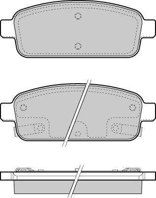 E.T.F. 12-1406 - Тормозные колодки, дисковые, комплект www.autospares.lv