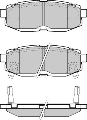 TOYOTA SU003-10628 - Bremžu uzliku kompl., Disku bremzes www.autospares.lv