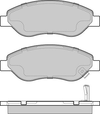 E.T.F. 12-1407 - Bremžu uzliku kompl., Disku bremzes autospares.lv