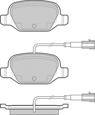 Allied Nippon ADB11026 - Brake Pad Set, disc brake www.autospares.lv